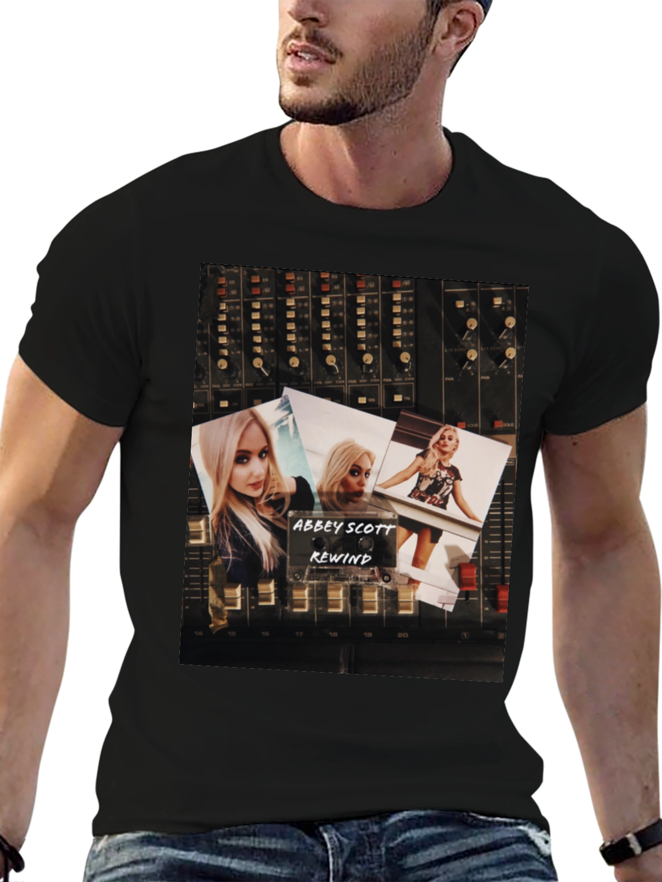 Abbey Scott Rewind Graphic T-Shirt