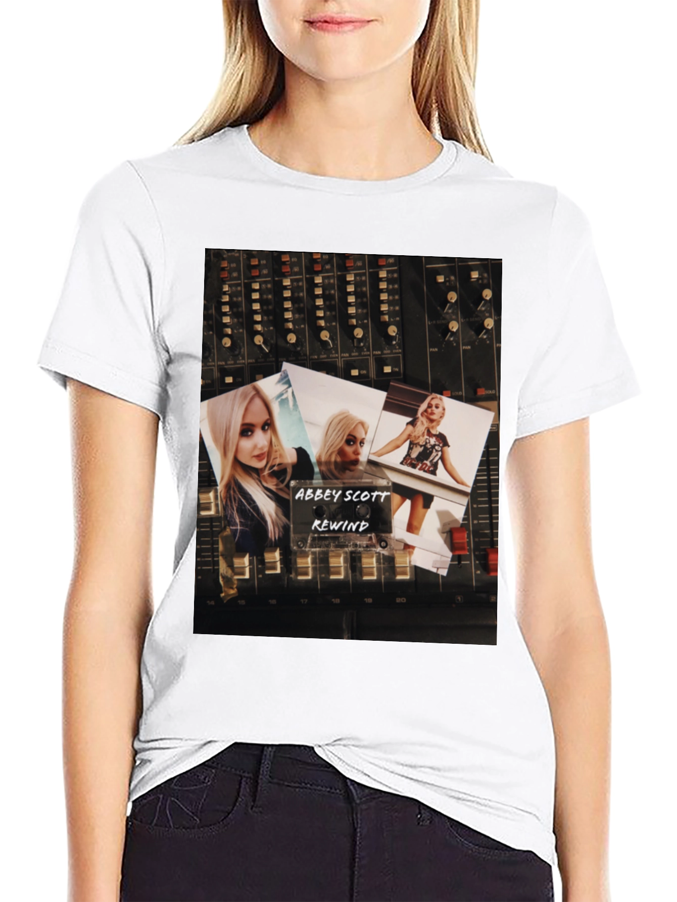Abbey Scott Rewind Graphic T-Shirt