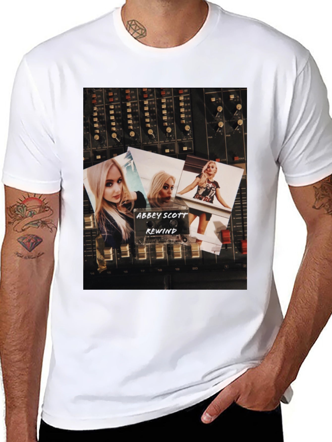 Abbey Scott Rewind Graphic T-Shirt
