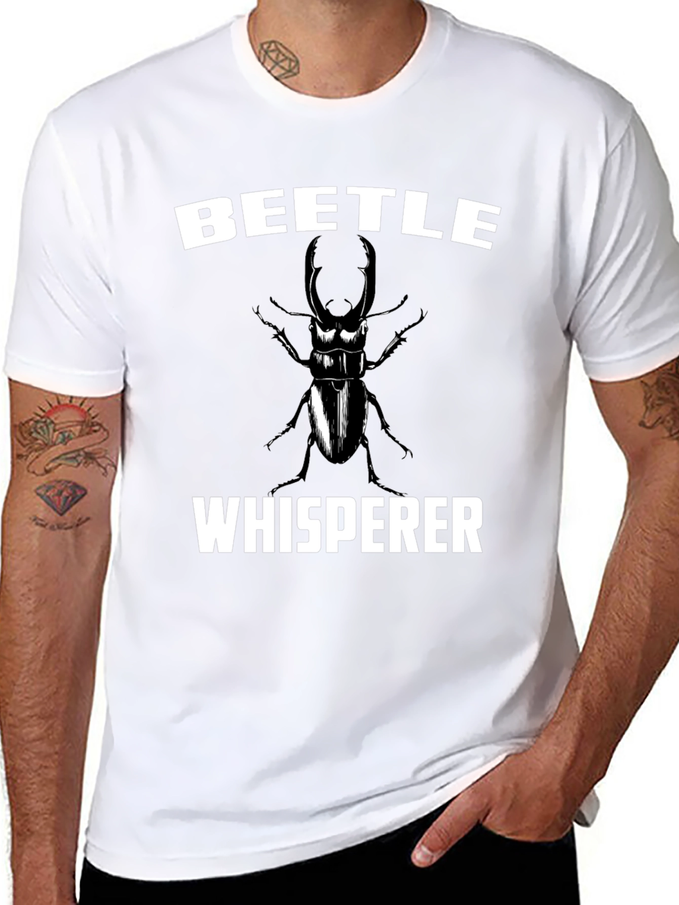 Beetle Whisperer Graphic Tee - Insect Lover T-Shirt