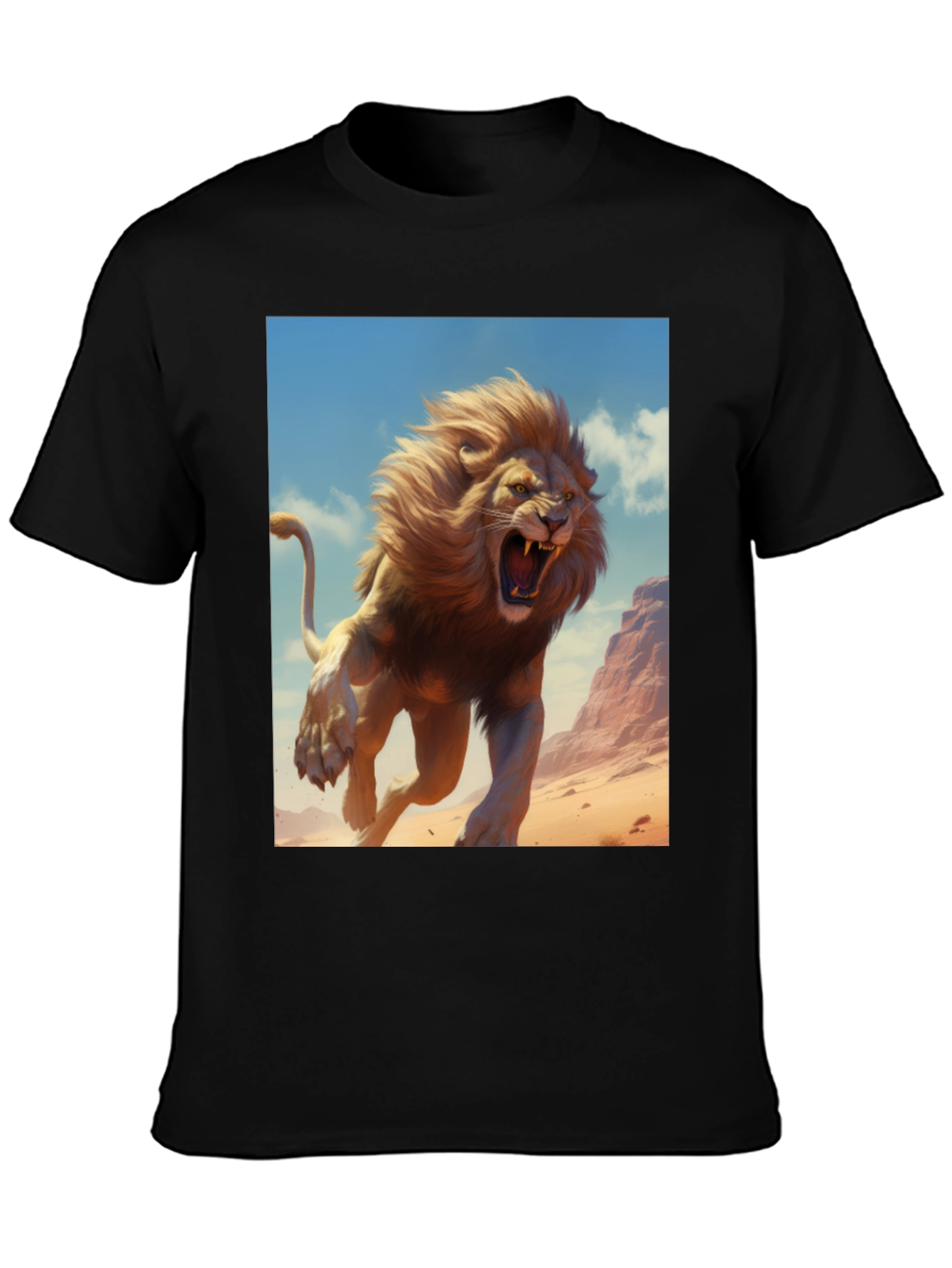Lion Graphic Tee - Fierce Style