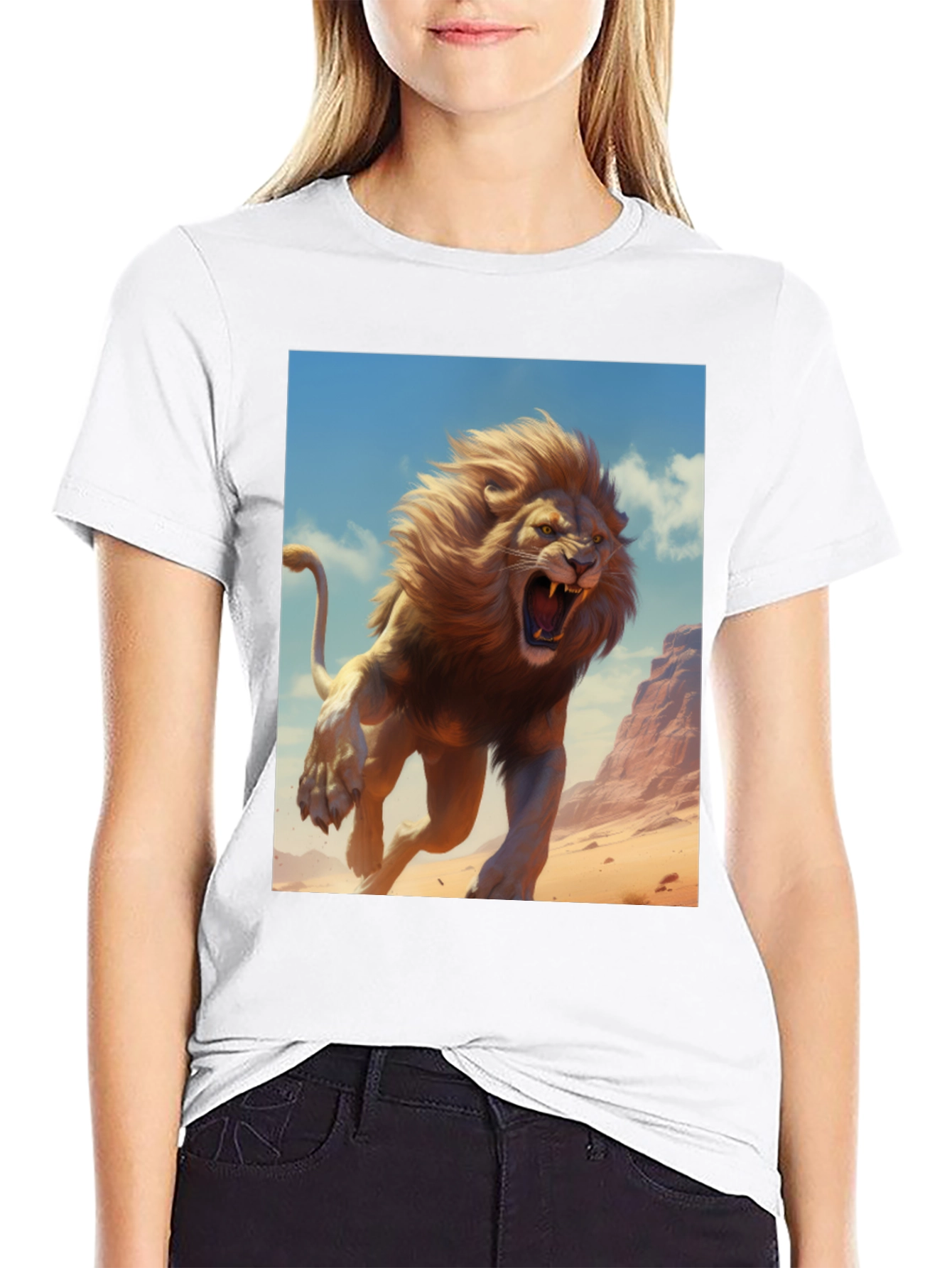 Lion Graphic Tee - Fierce Style