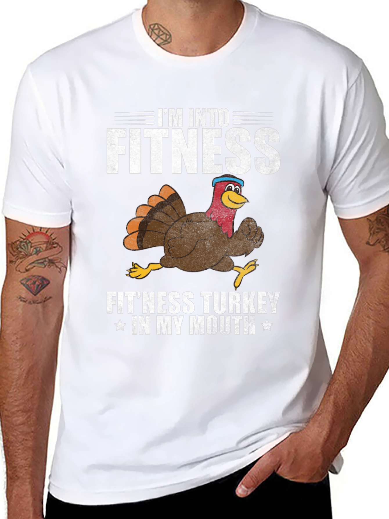 Fitness Turkey Graphic T-Shirt