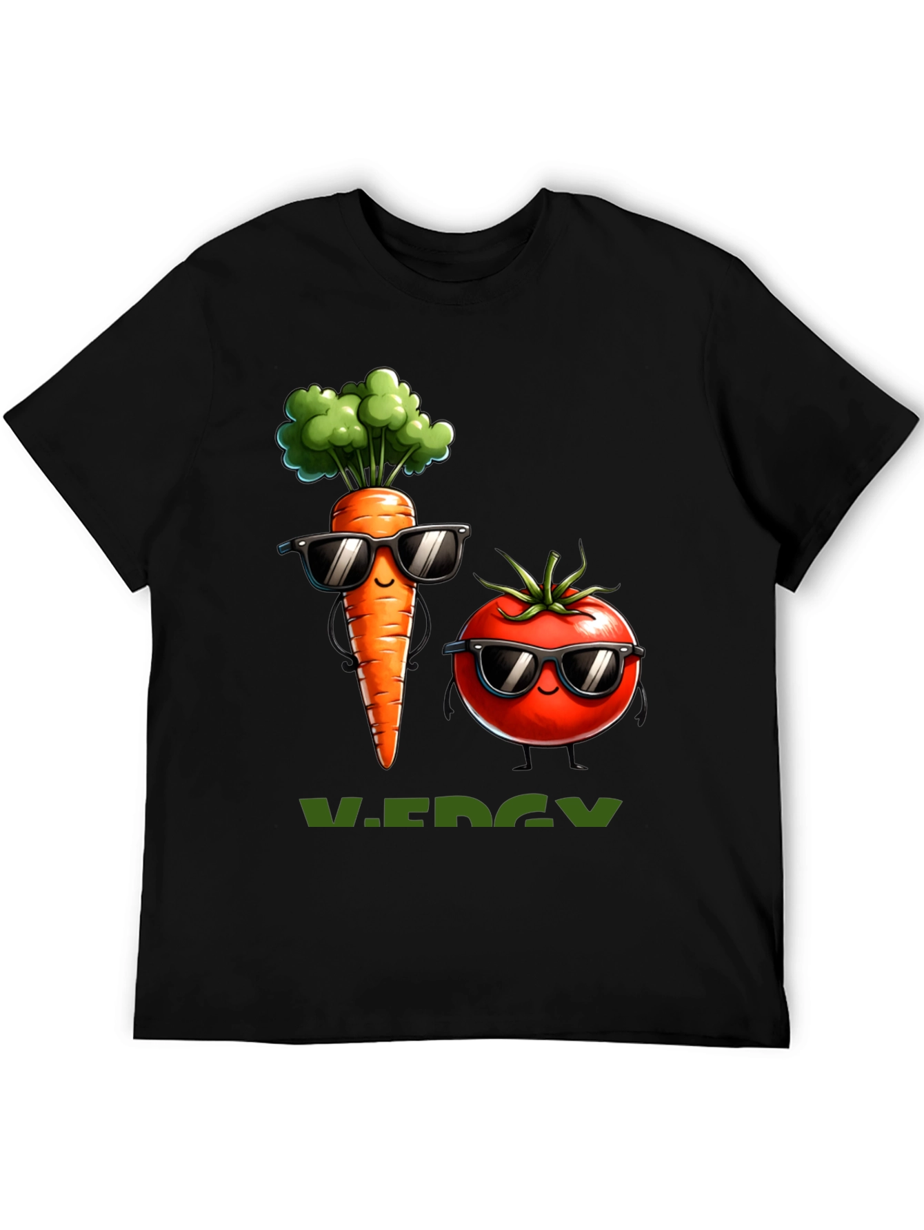 Cool Veggie T-Shirt: Carrot & Tomato Style