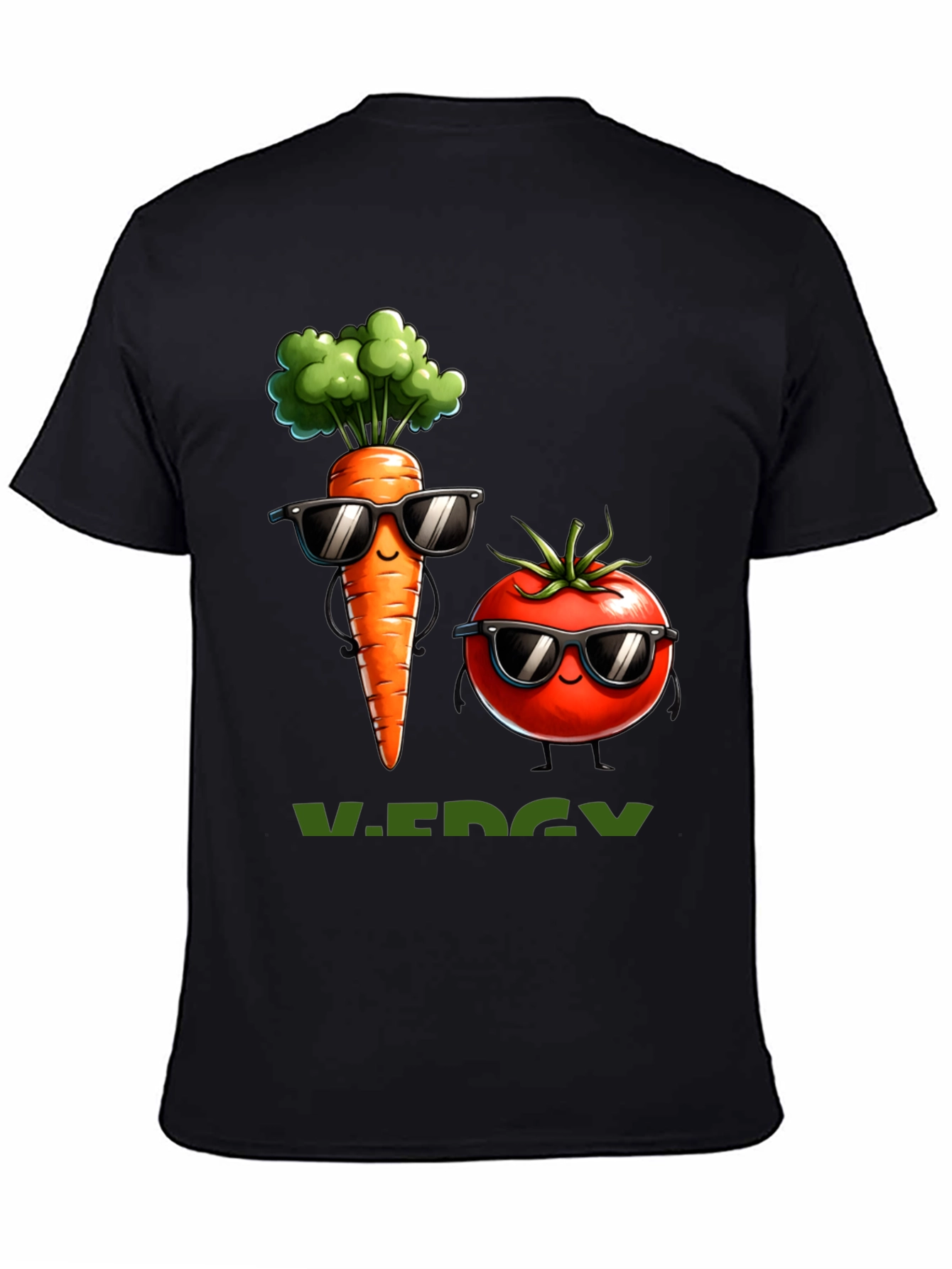 Cool Veggie T-Shirt: Carrot & Tomato Style