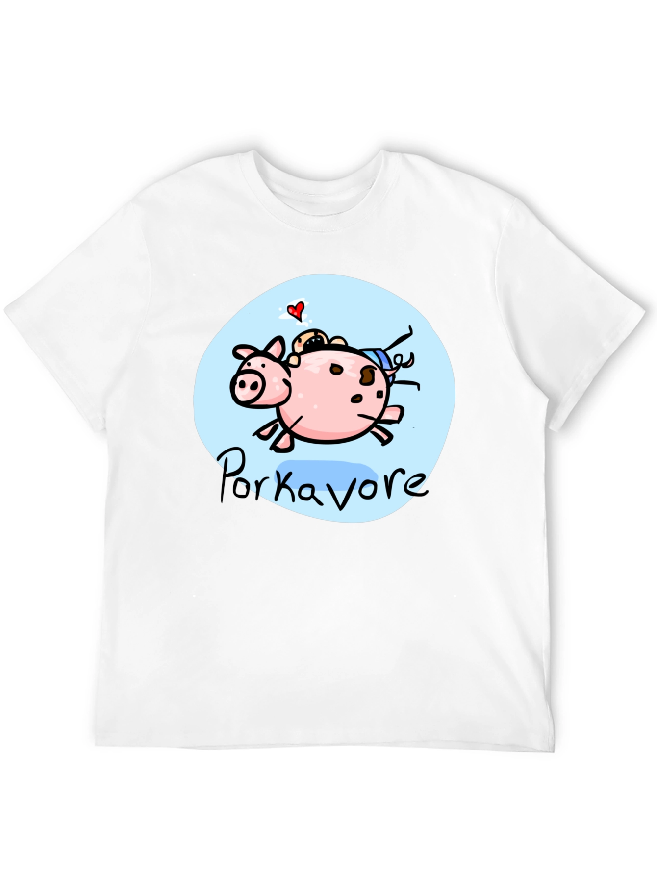 Porkavore T-Shirt - Cartoon Pig Graphic Tee