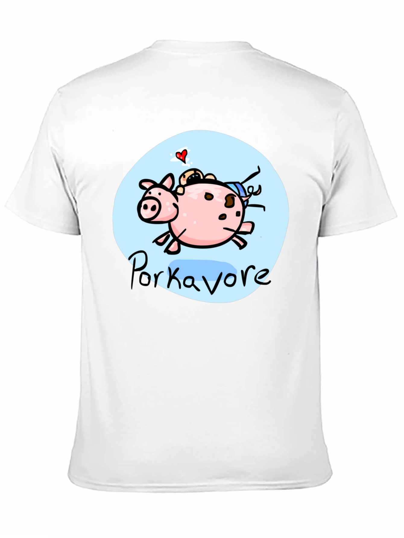 Porkavore T-Shirt - Cartoon Pig Graphic Tee