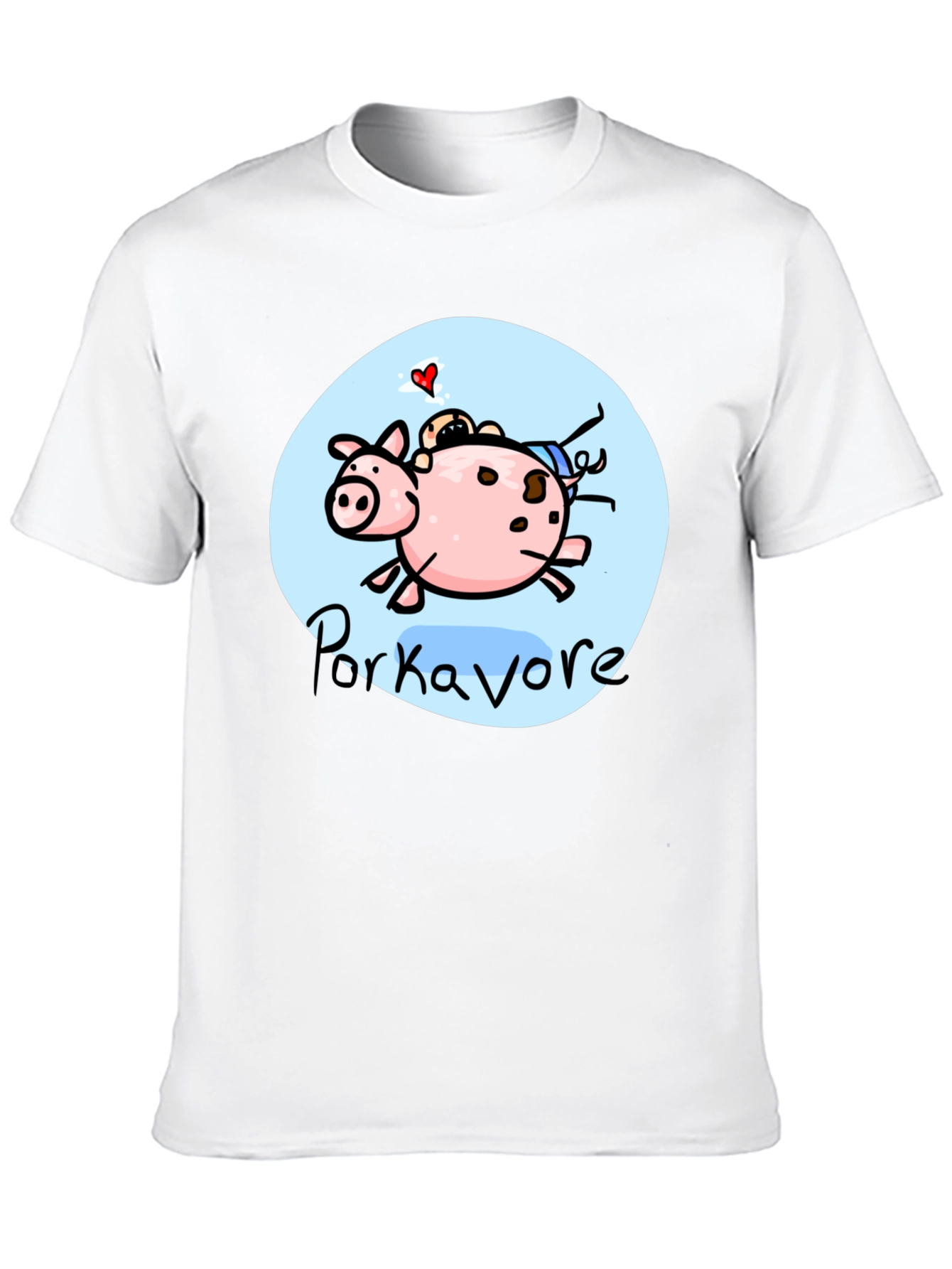 Porkavore T-Shirt - Cartoon Pig Graphic Tee