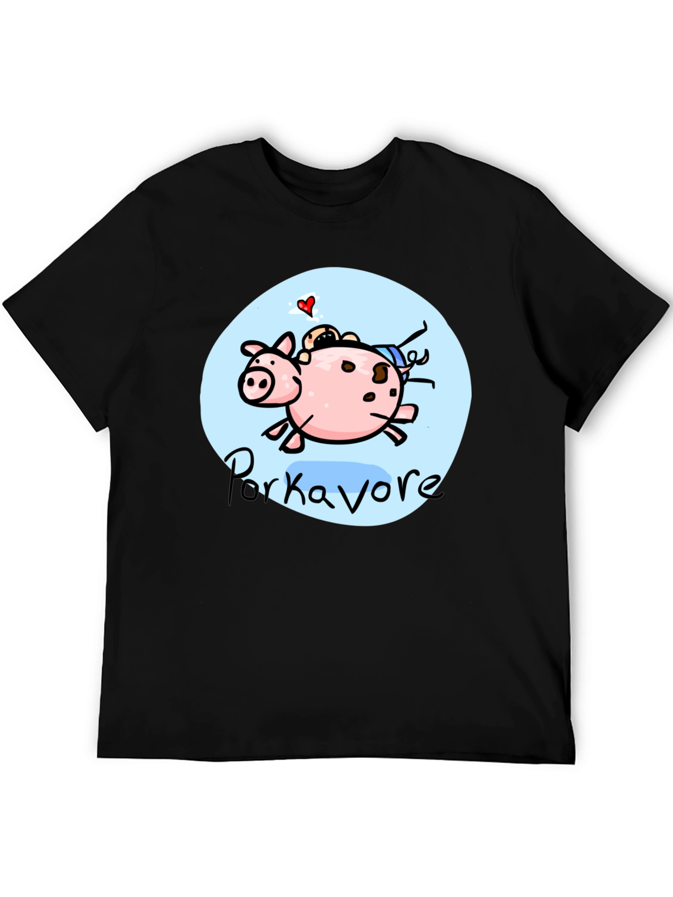 Porkavore T-Shirt - Cartoon Pig Graphic Tee