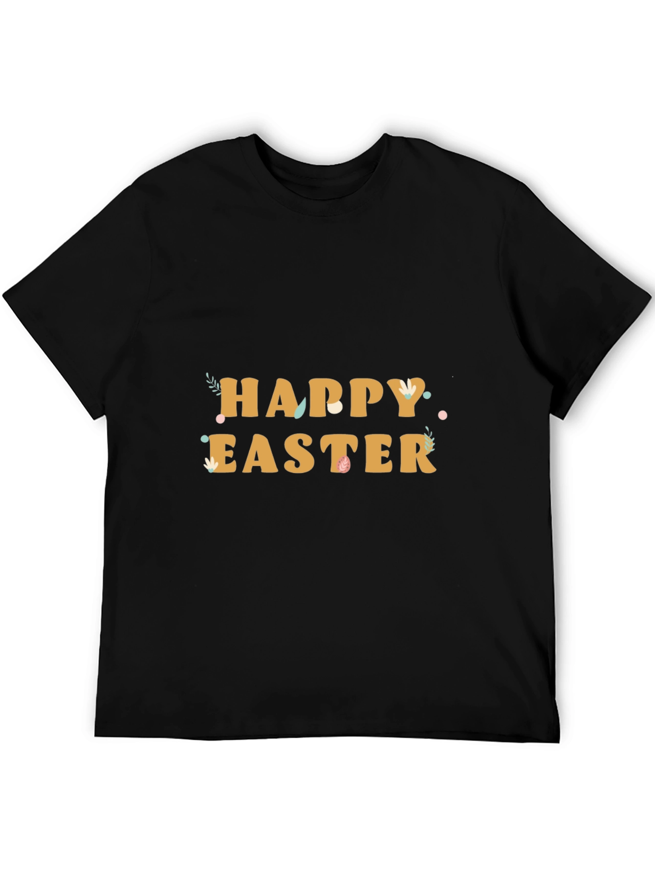 Happy Easter Black Graphic Tee