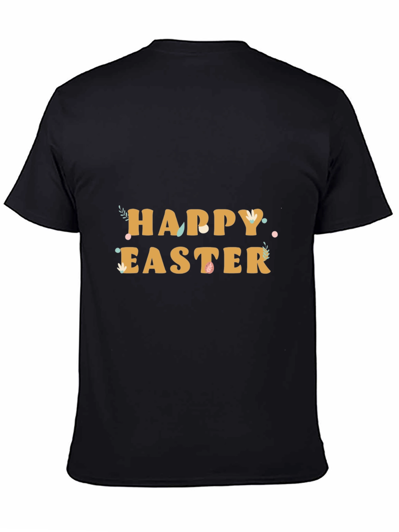 Happy Easter Black Graphic Tee