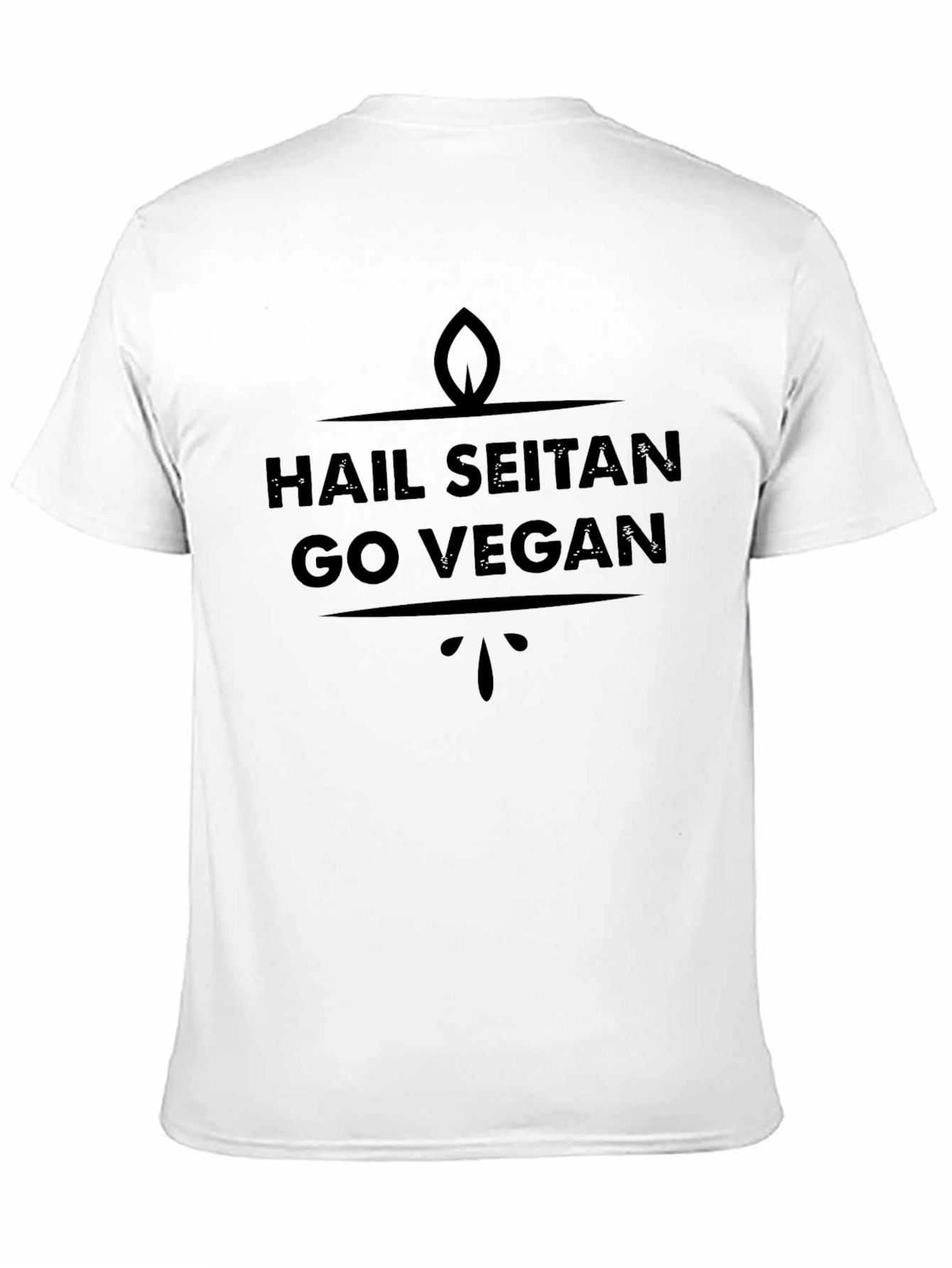 Hail Seitan Go Vegan Graphic T-Shirt