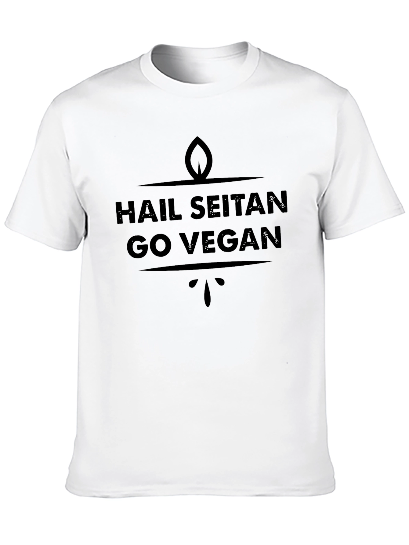 Hail Seitan Go Vegan Graphic T-Shirt