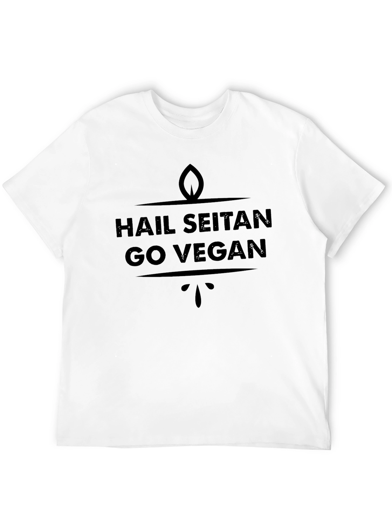 Hail Seitan Go Vegan Graphic T-Shirt
