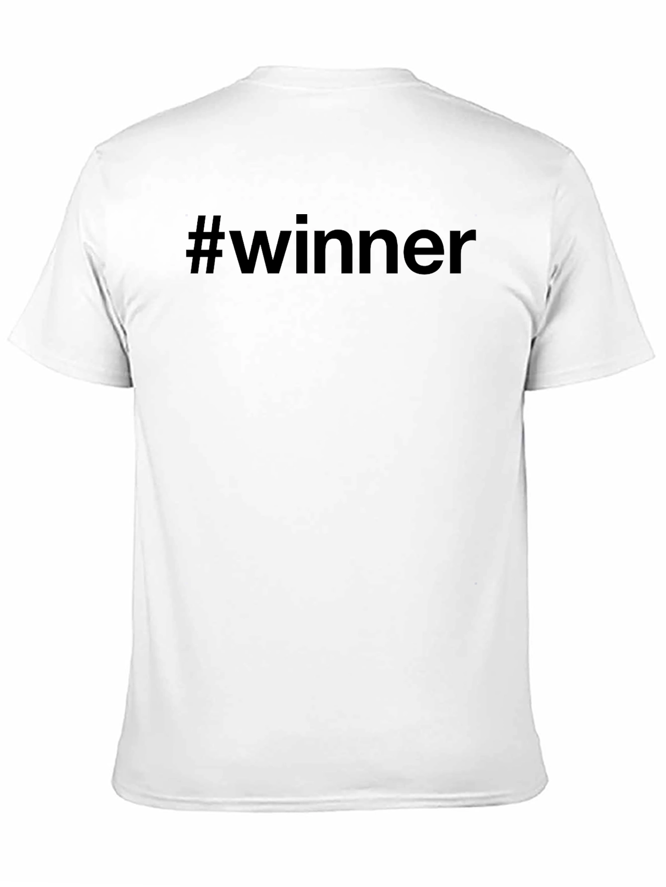 #Winner Black Graphic Tee - Casual Comfort