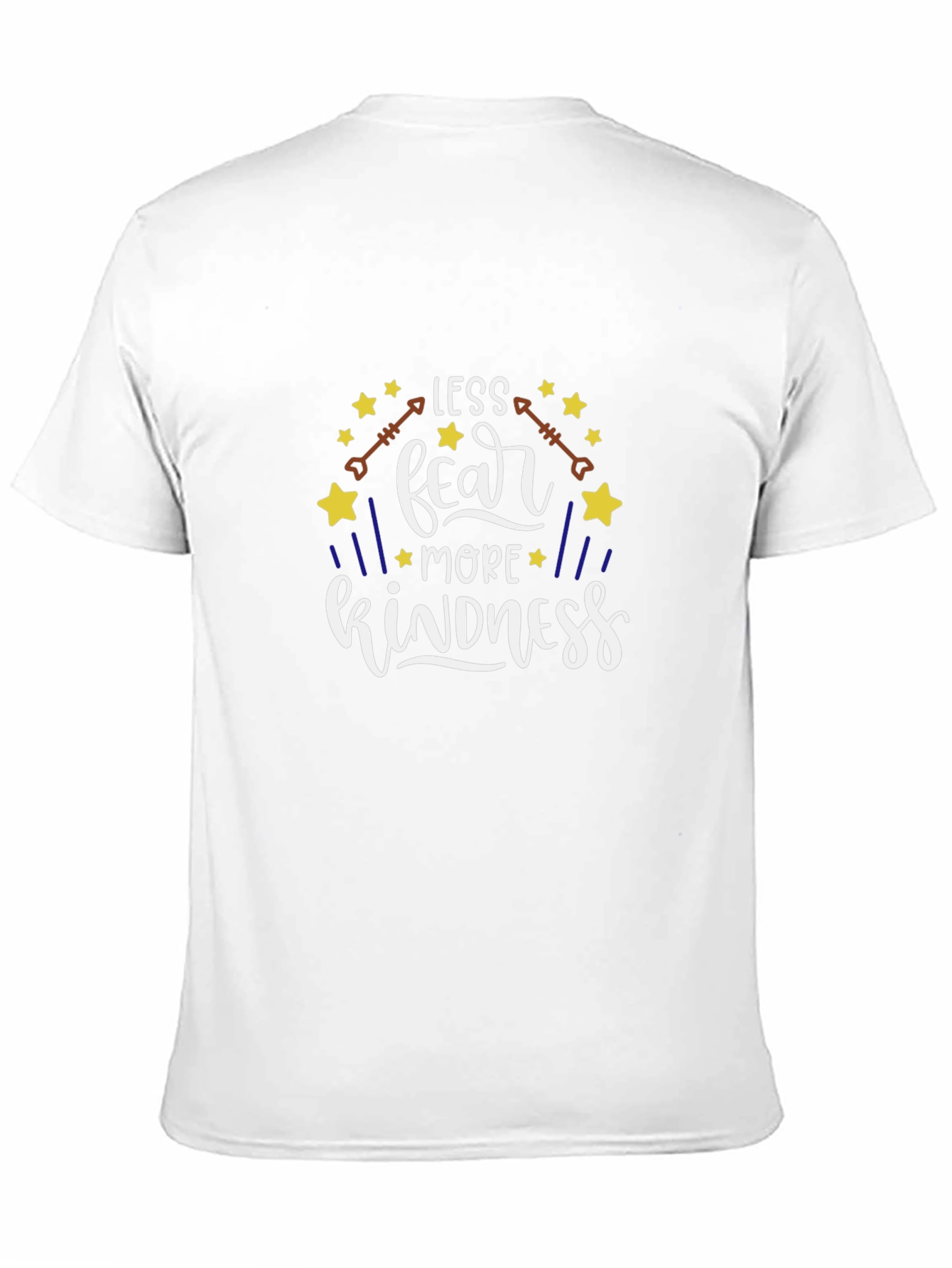 Less Fear More Kindness Black Graphic Tee