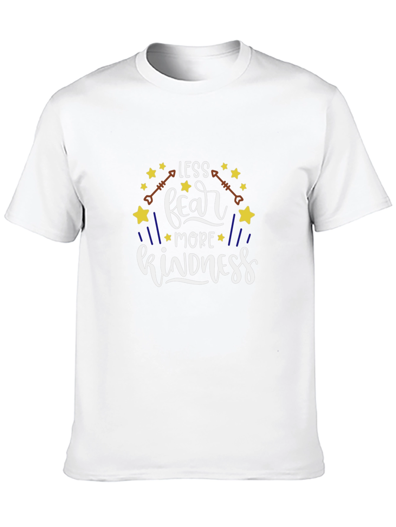 Less Fear More Kindness Black Graphic Tee