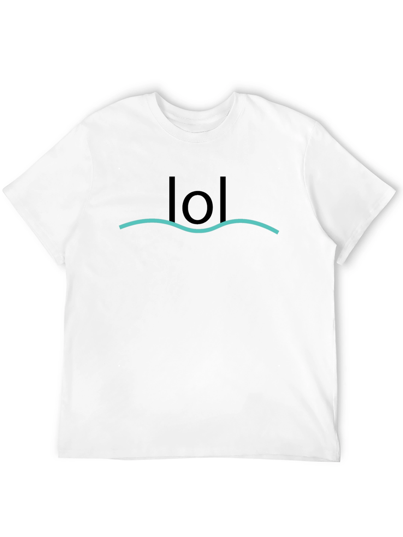 LOL Graphic Tee - Black Casual T-Shirt