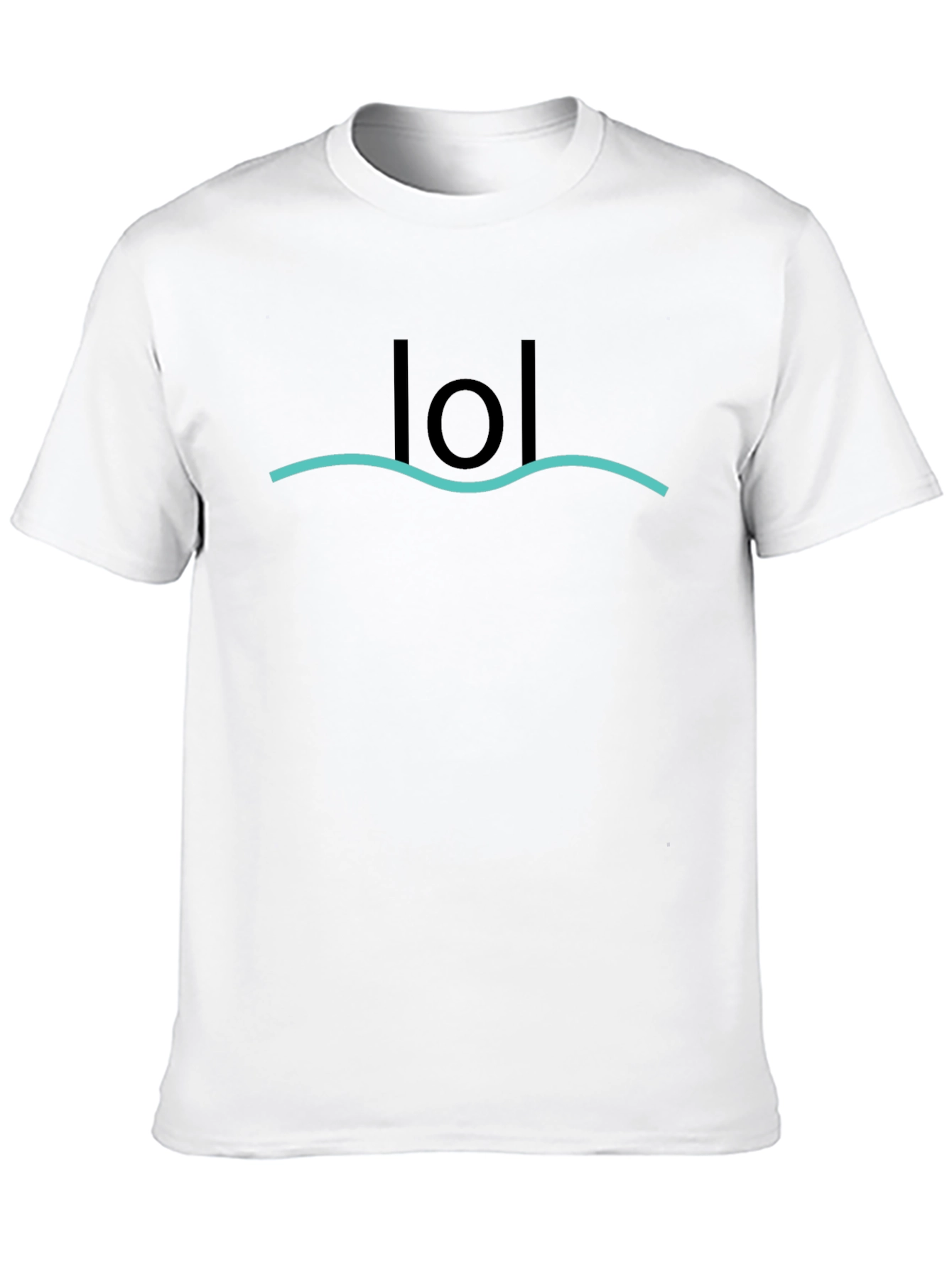 LOL Graphic Tee - Black Casual T-Shirt
