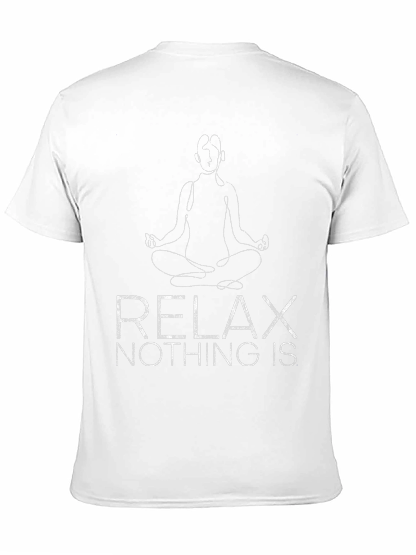 Relax Meditation Black T-Shirt