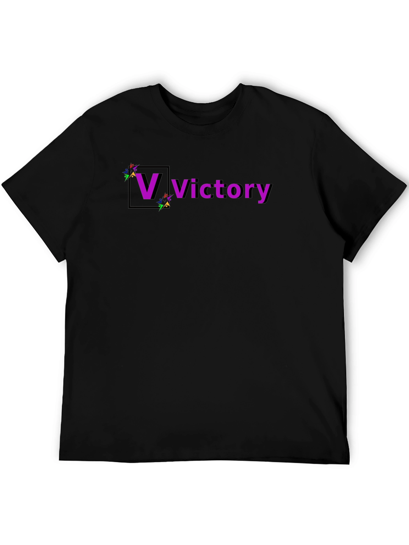 Victory Graphic Tee - Soft Black Cotton Blend