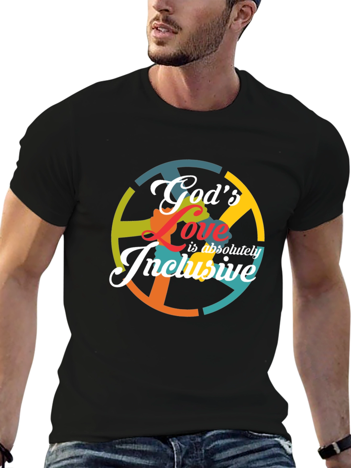 Gods Love Inclusive Graphic T-Shirt