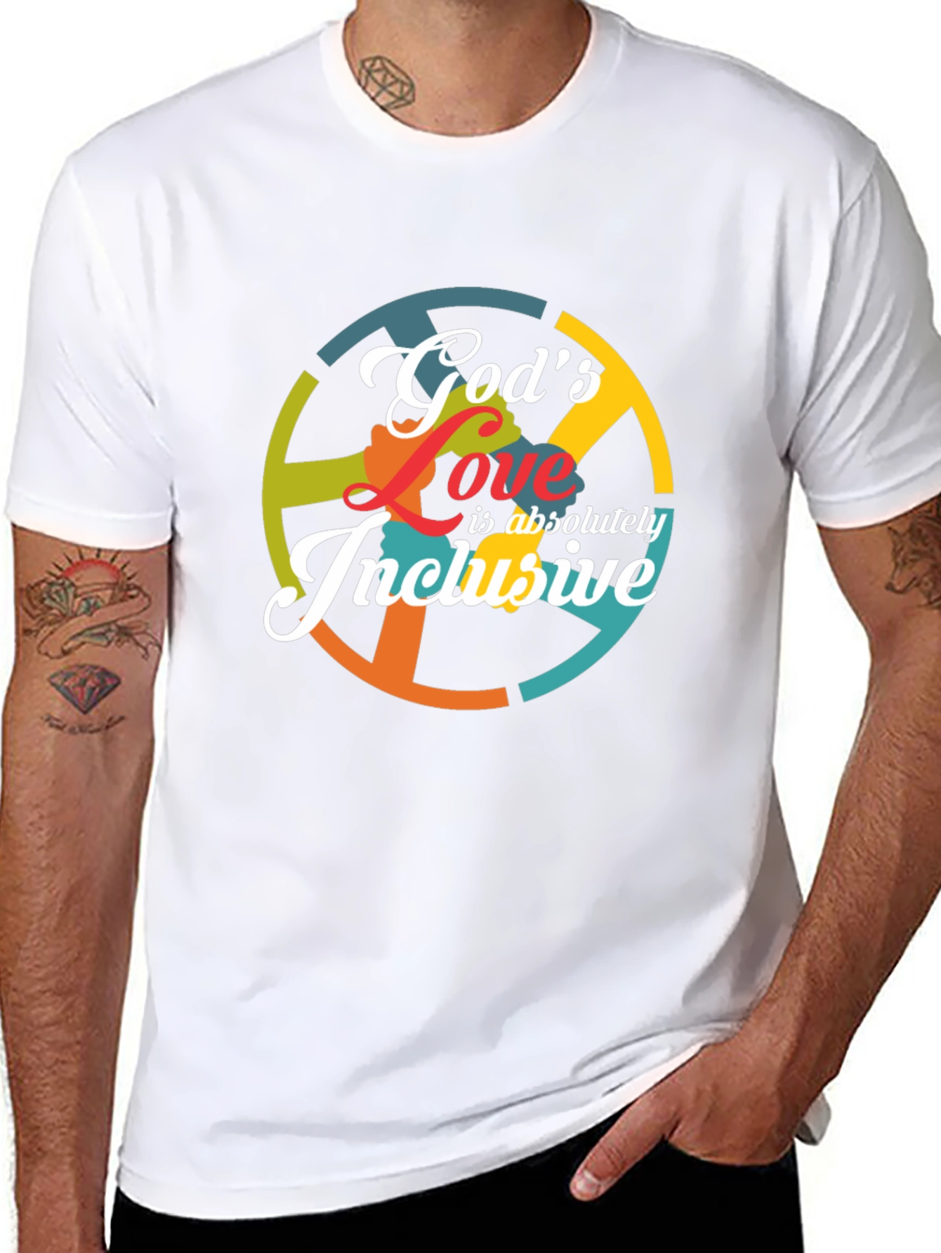 Gods Love Inclusive Graphic T-Shirt