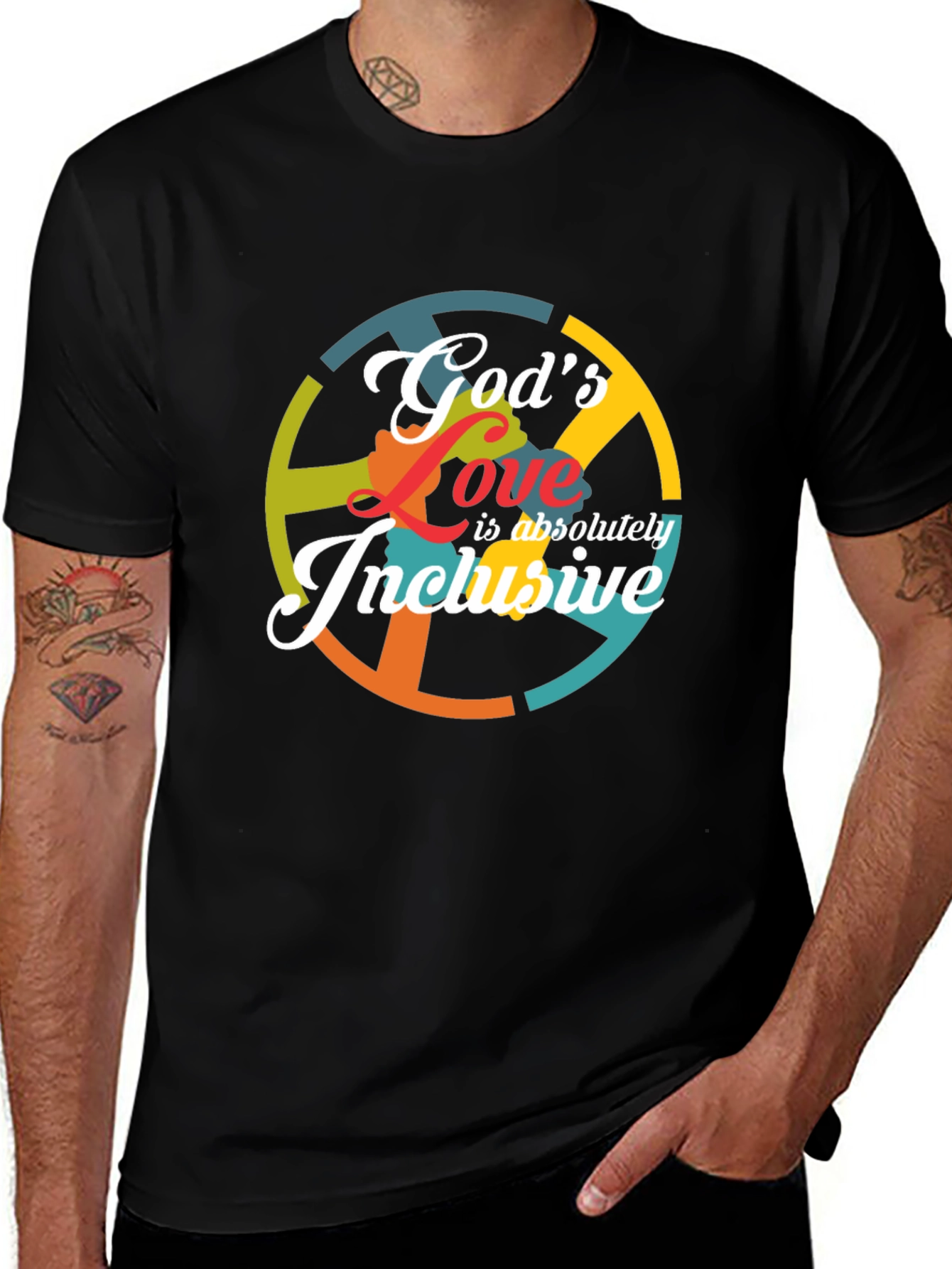 Gods Love Inclusive Graphic T-Shirt