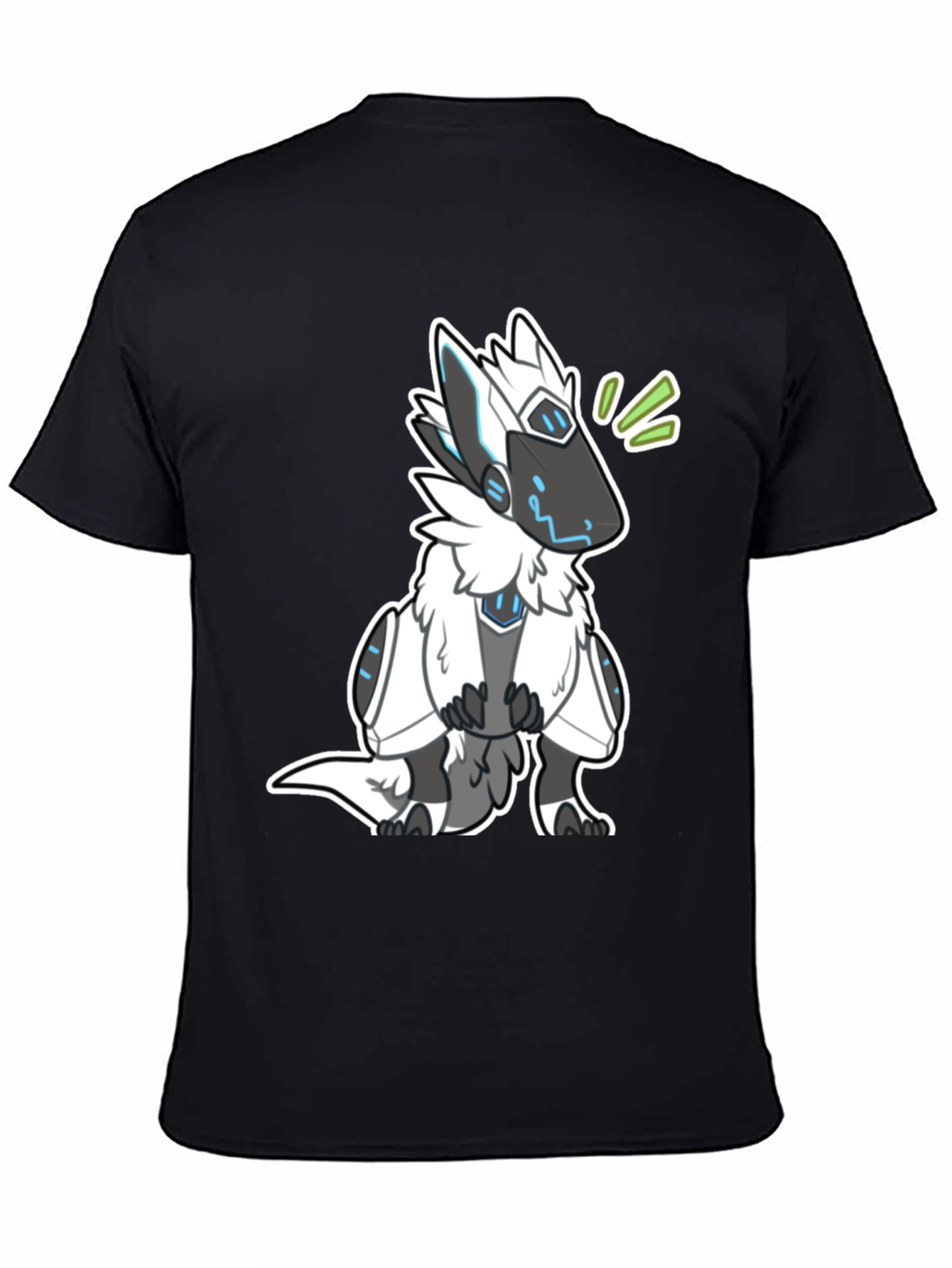 Protogen Furry T-Shirt - Black