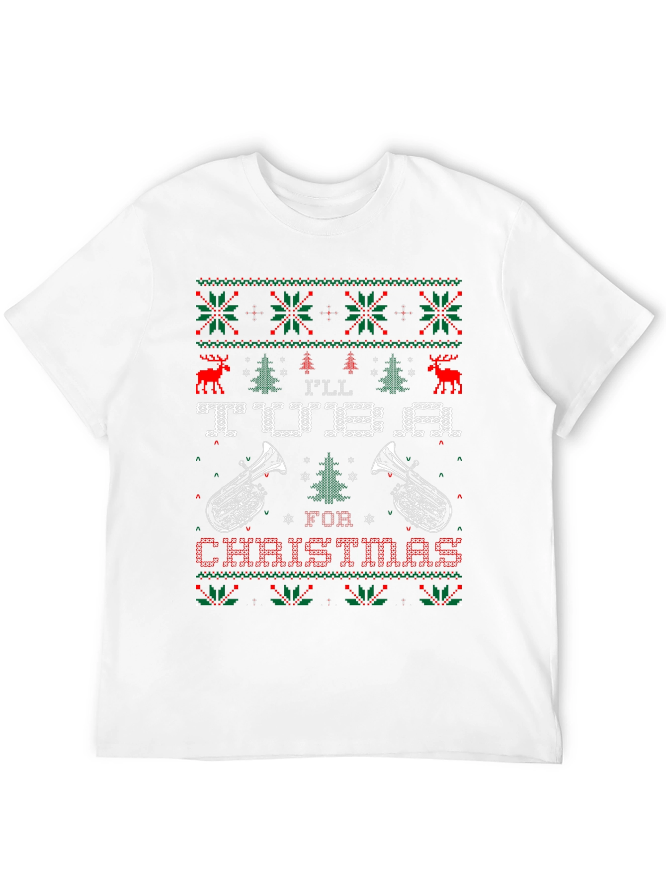 Ill Tuba For Christmas Ugly Sweater T-Shirt