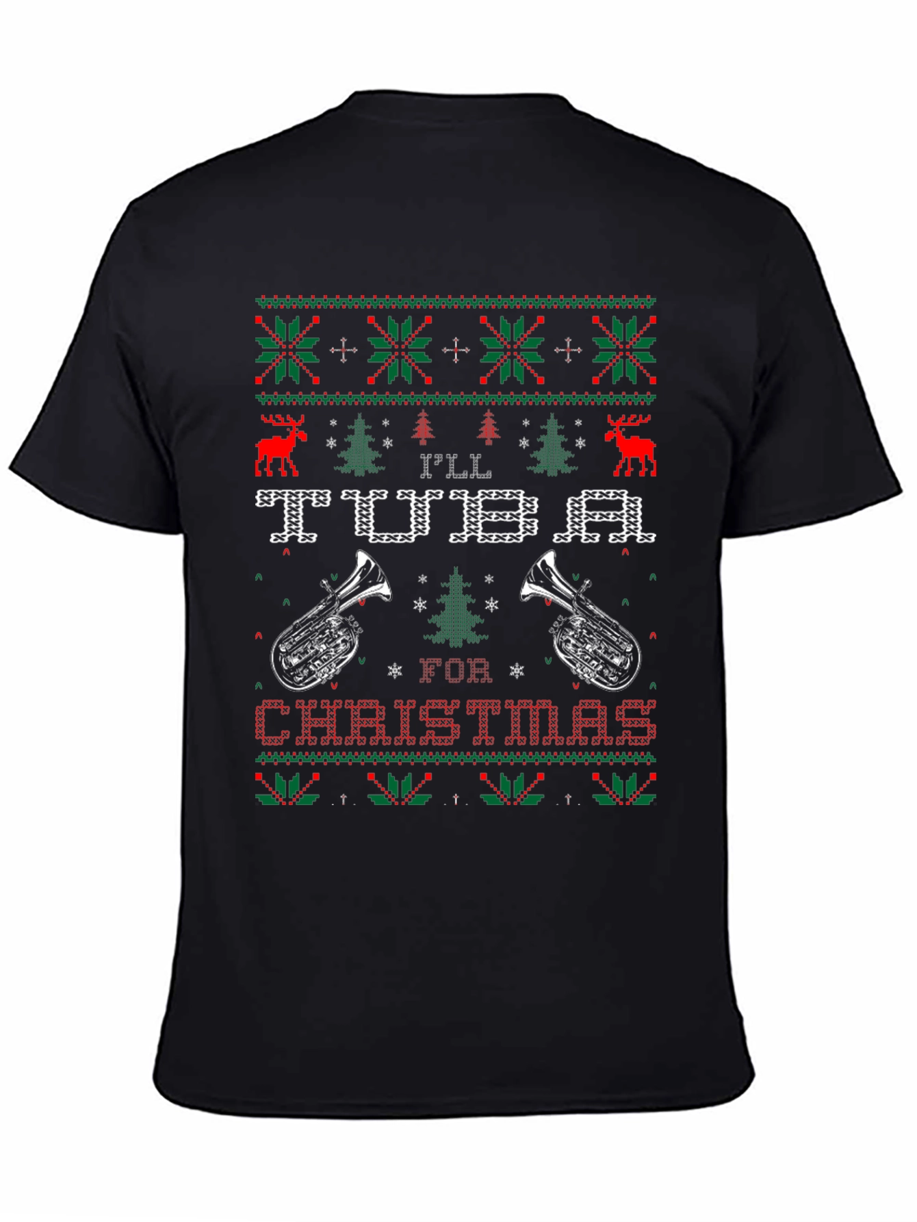 Ill Tuba For Christmas Ugly Sweater T-Shirt