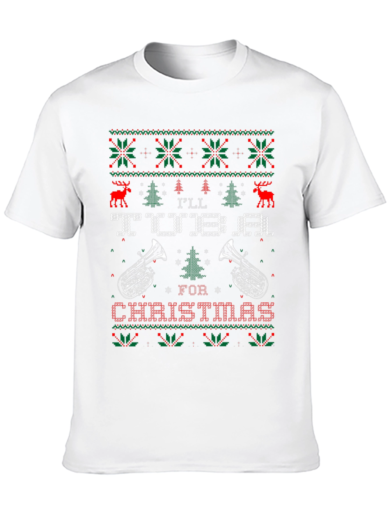 Ill Tuba For Christmas Ugly Sweater T-Shirt
