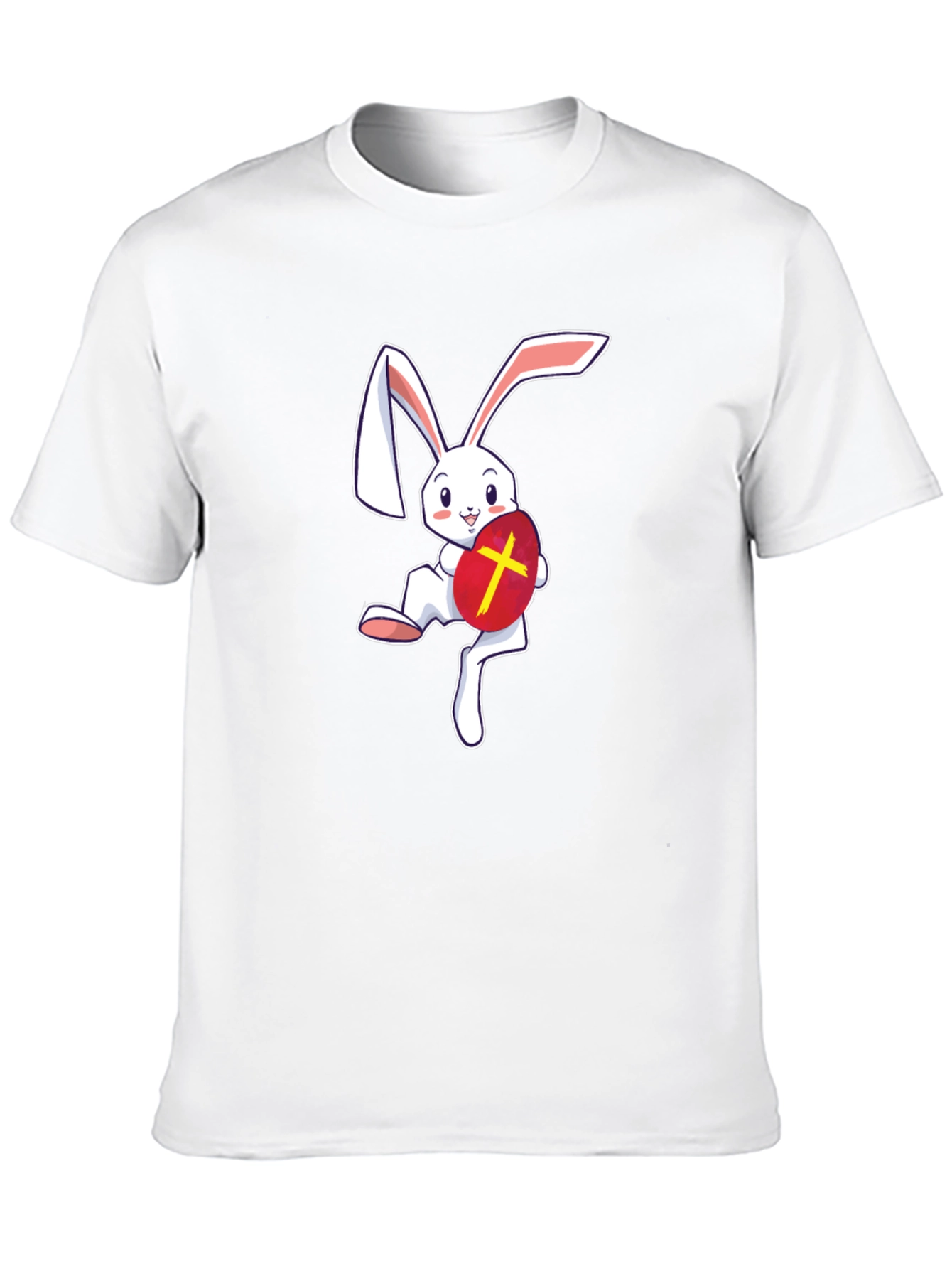 Easter Bunny T-Shirt - Cute Rabbit with Egg