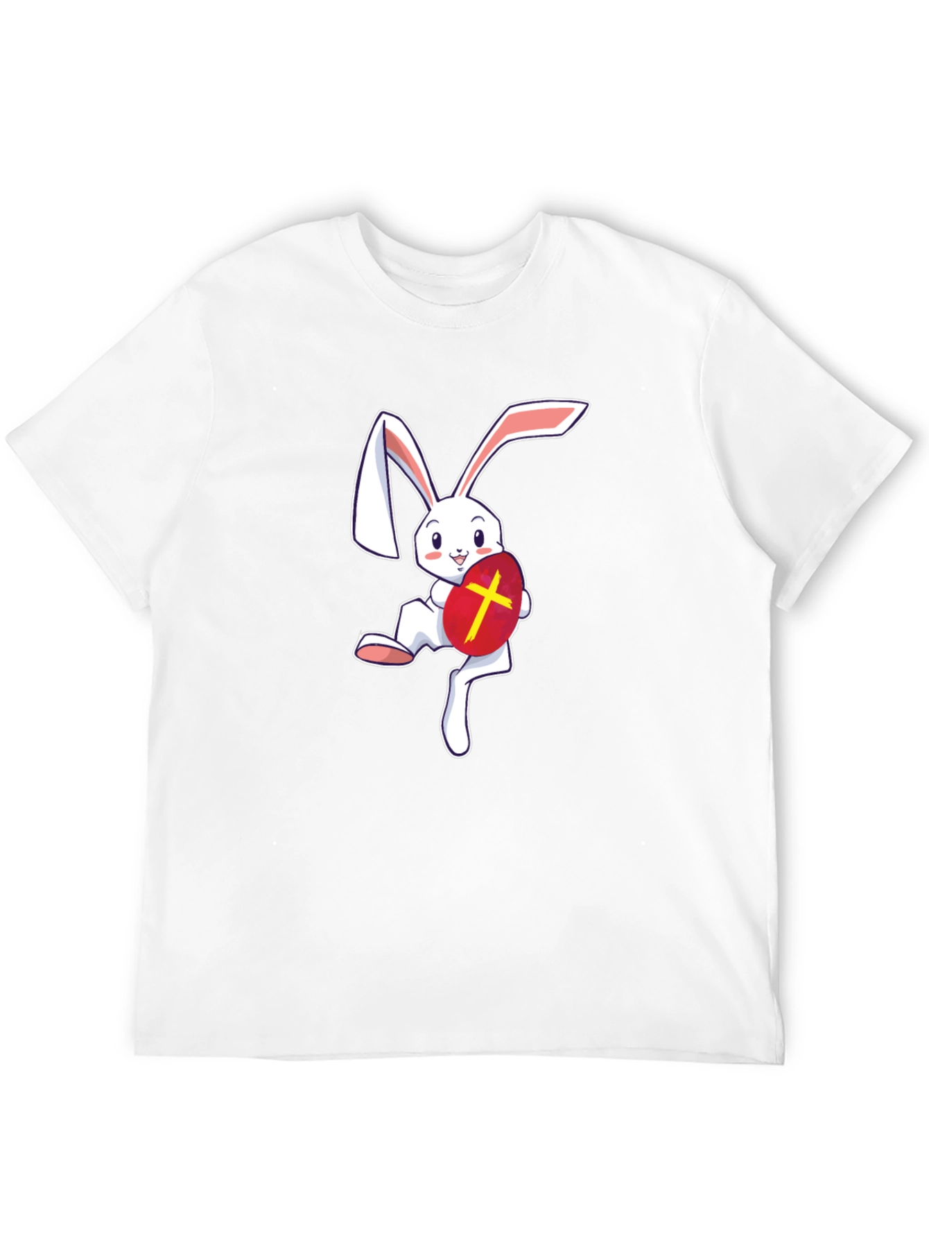 Easter Bunny T-Shirt - Cute Rabbit with Egg