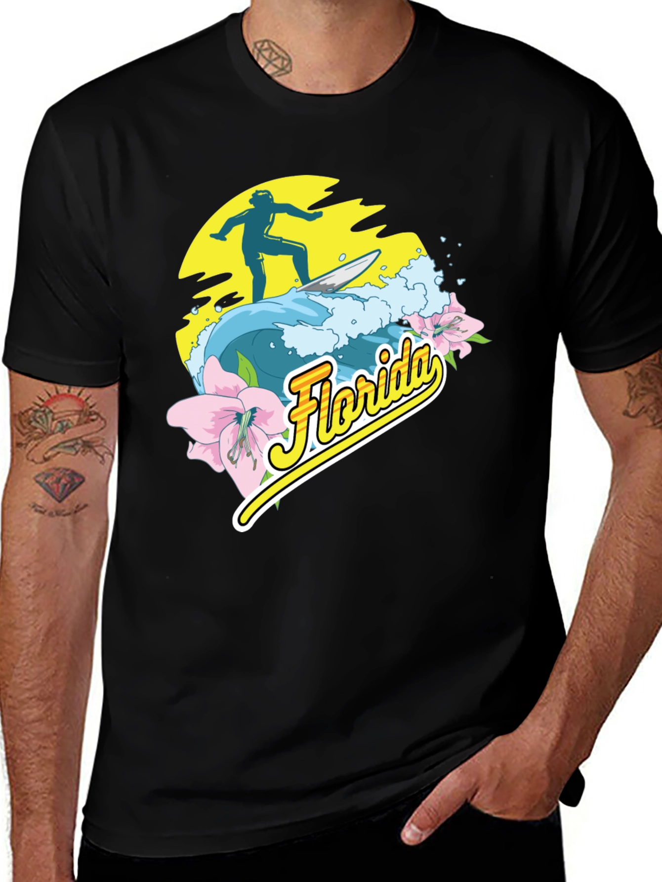 Florida Surfer Graphic T-Shirt
