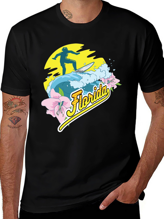 Florida Surfer Graphic T-Shirt