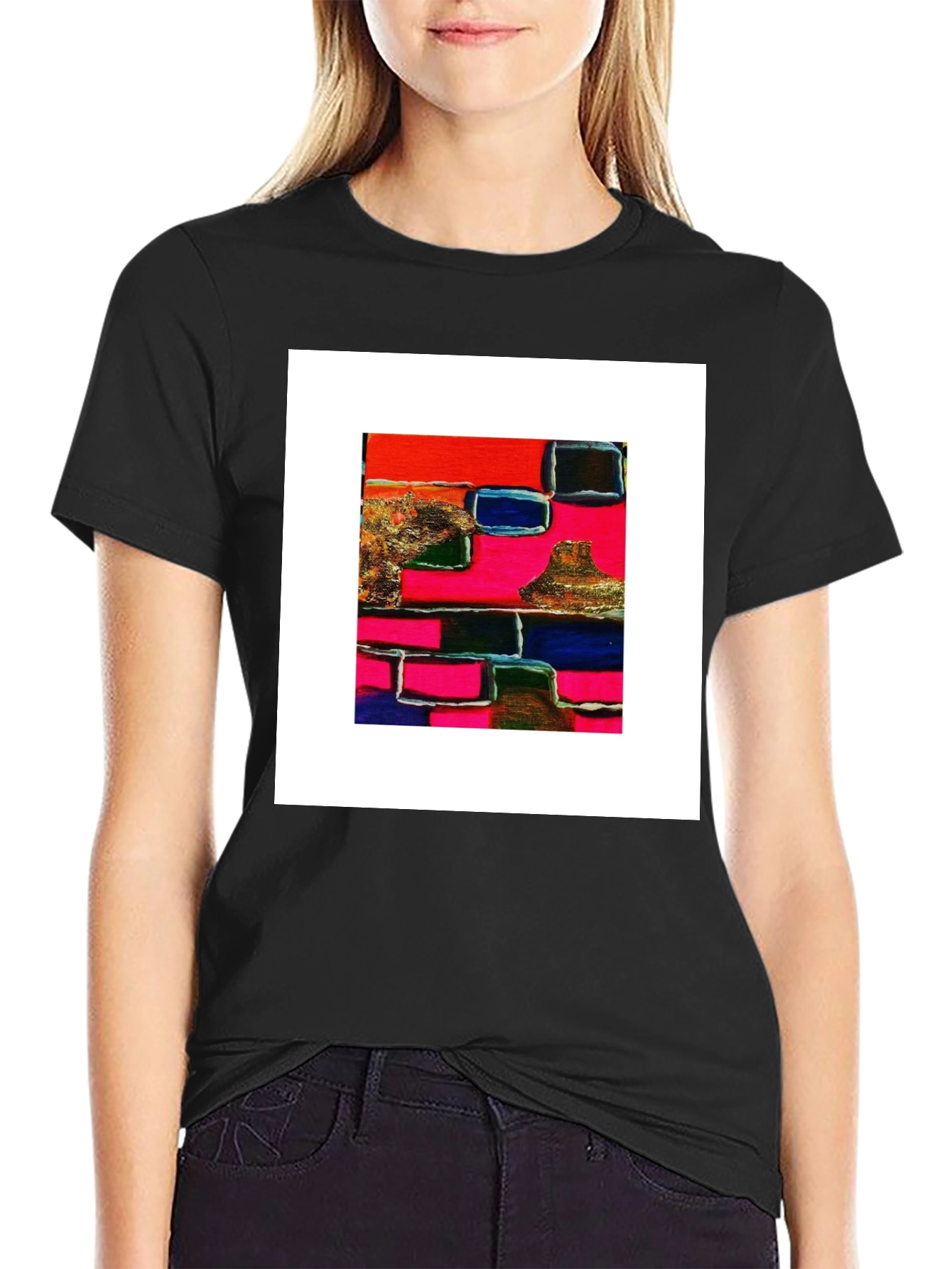 Abstract Art Graphic Tee - Modern Style