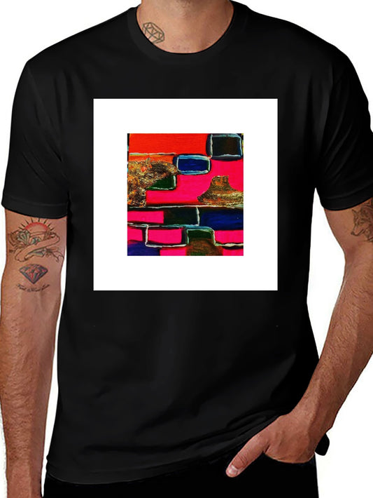 Abstract Art Graphic Tee - Modern Style