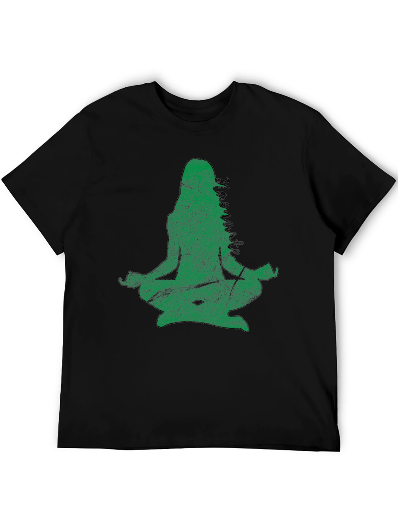 Yoga Namaste Black Graphic T-Shirt