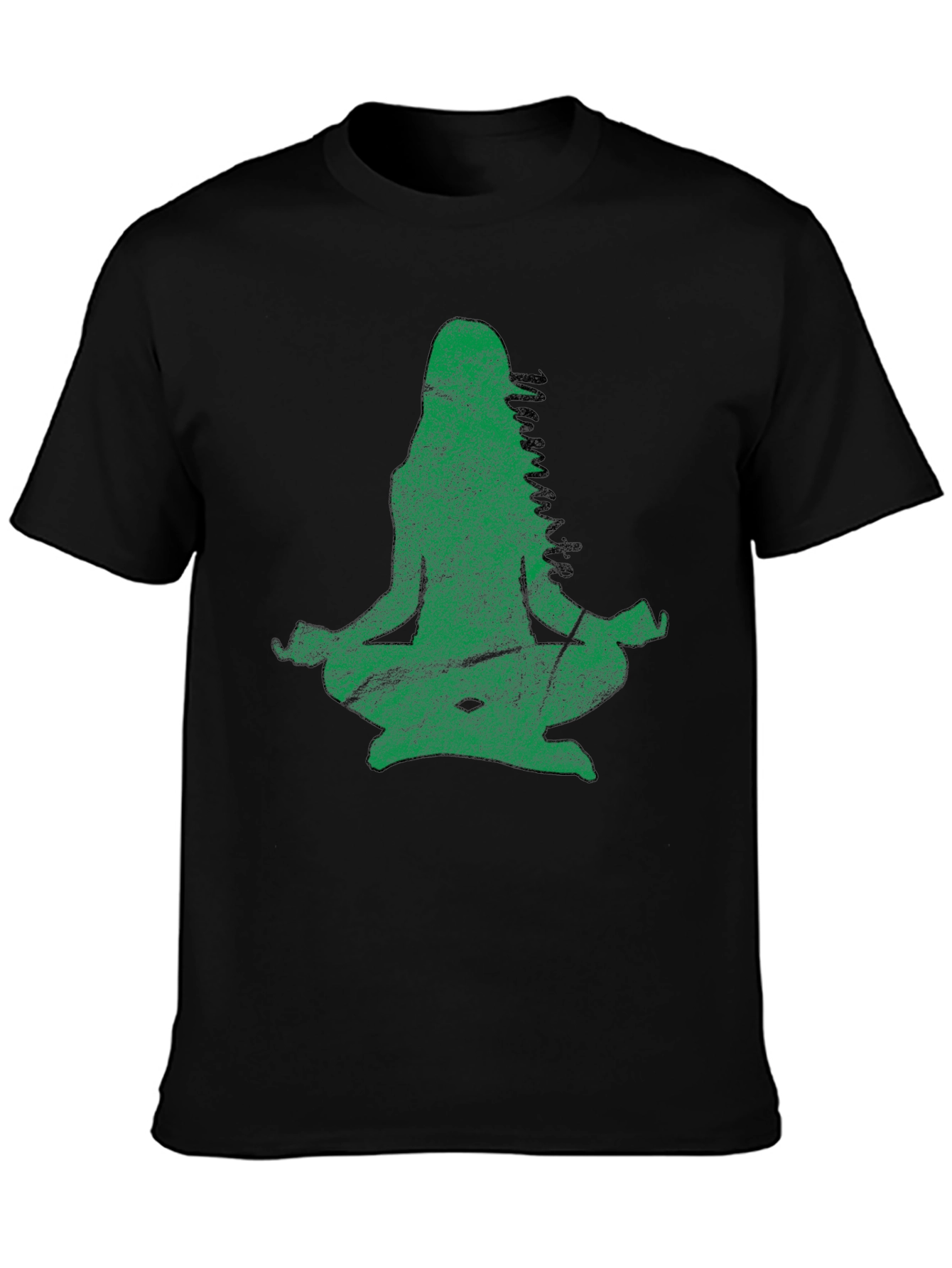 Yoga Namaste Black Graphic T-Shirt