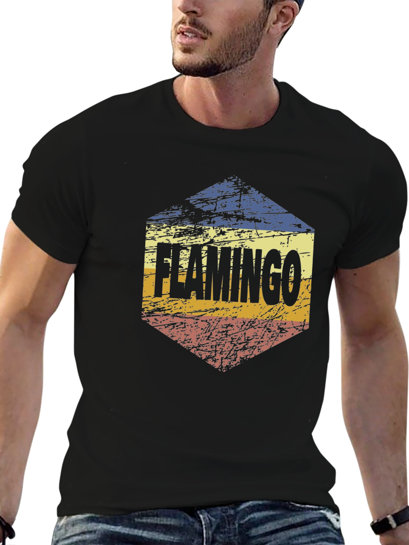Retro Flamingo T-Shirt - Stylish Graphic Tee