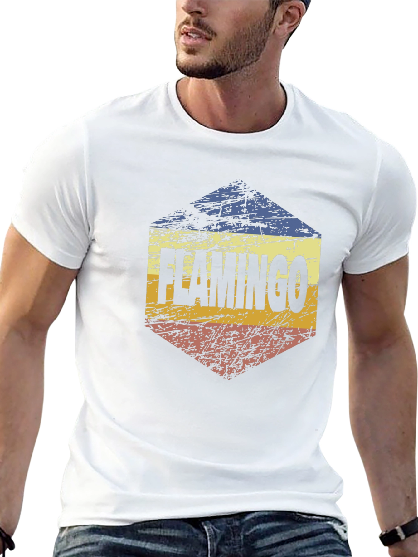 Retro Flamingo T-Shirt - Stylish Graphic Tee