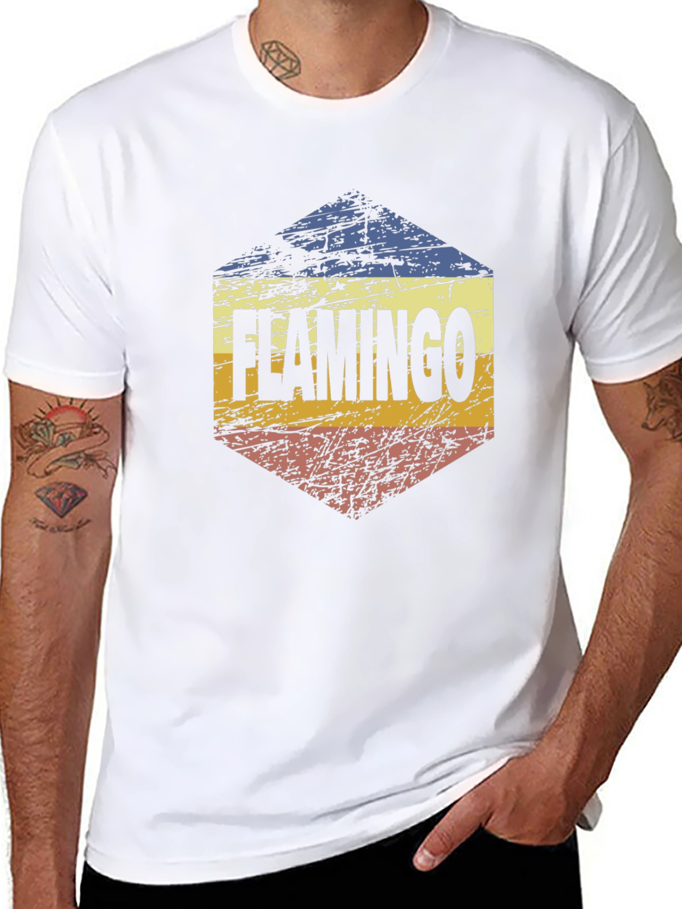 Retro Flamingo T-Shirt - Stylish Graphic Tee