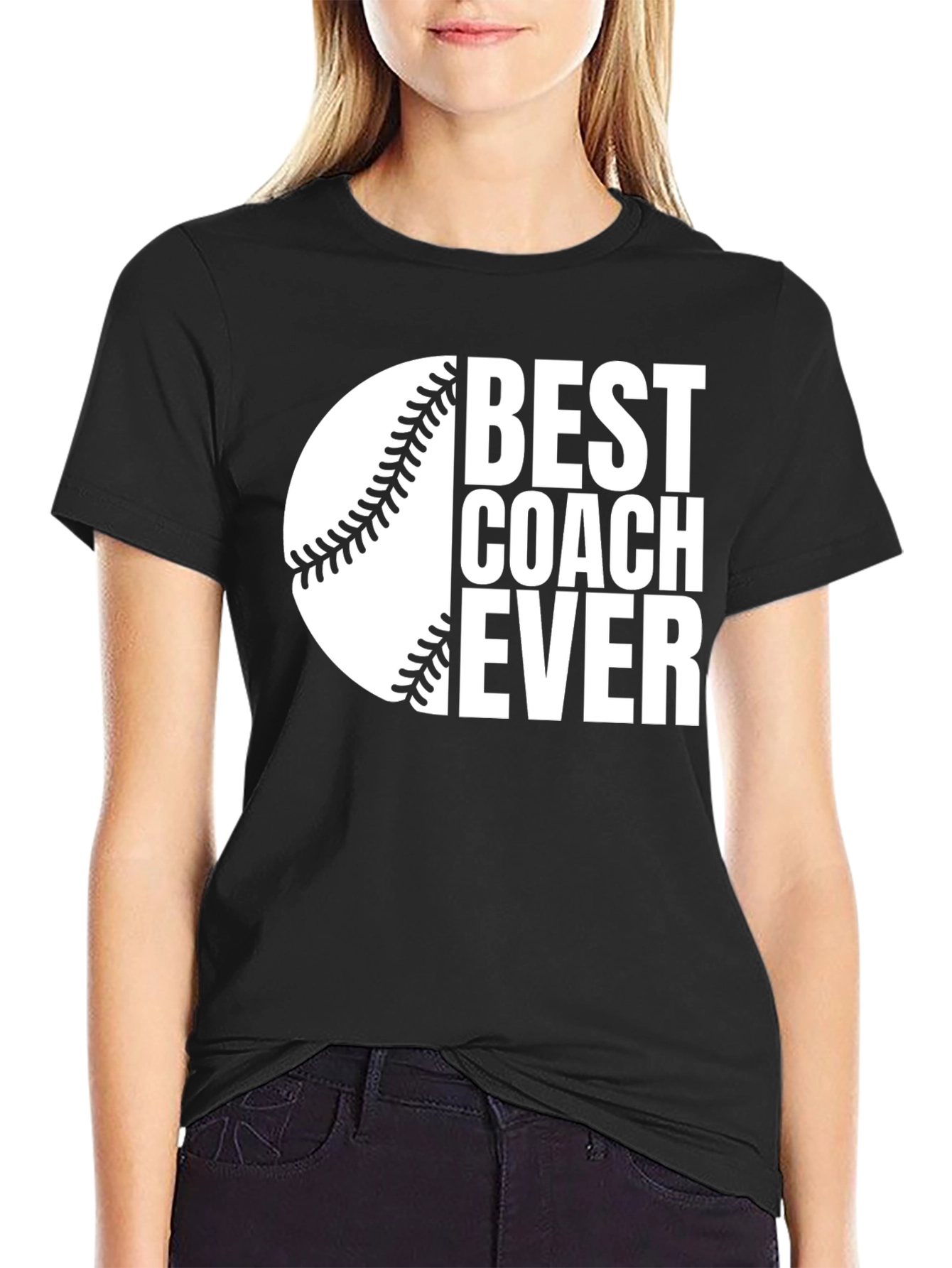 Best Coach Ever Baseball Graphic Tee