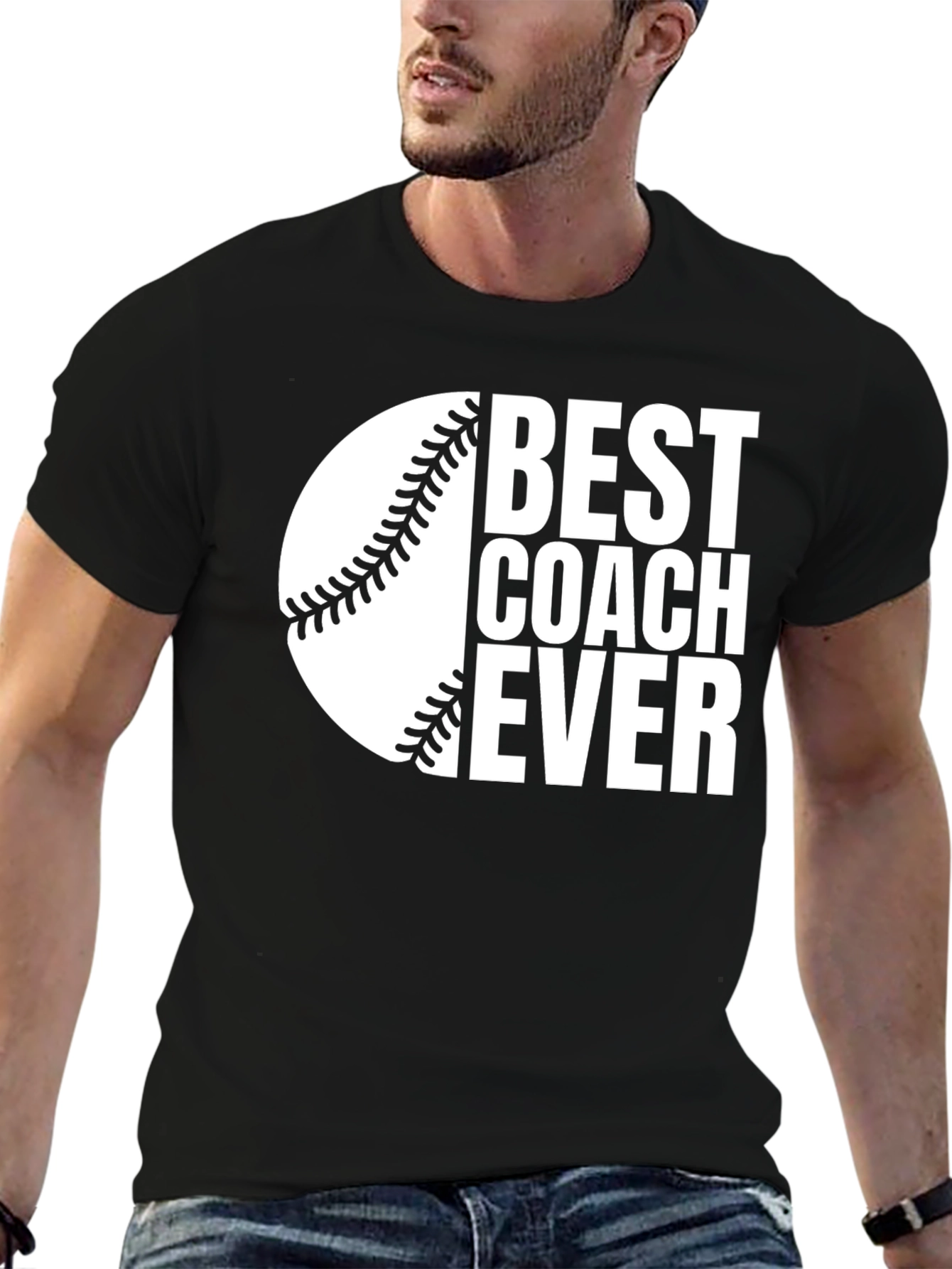 Best Coach Ever Baseball Graphic Tee