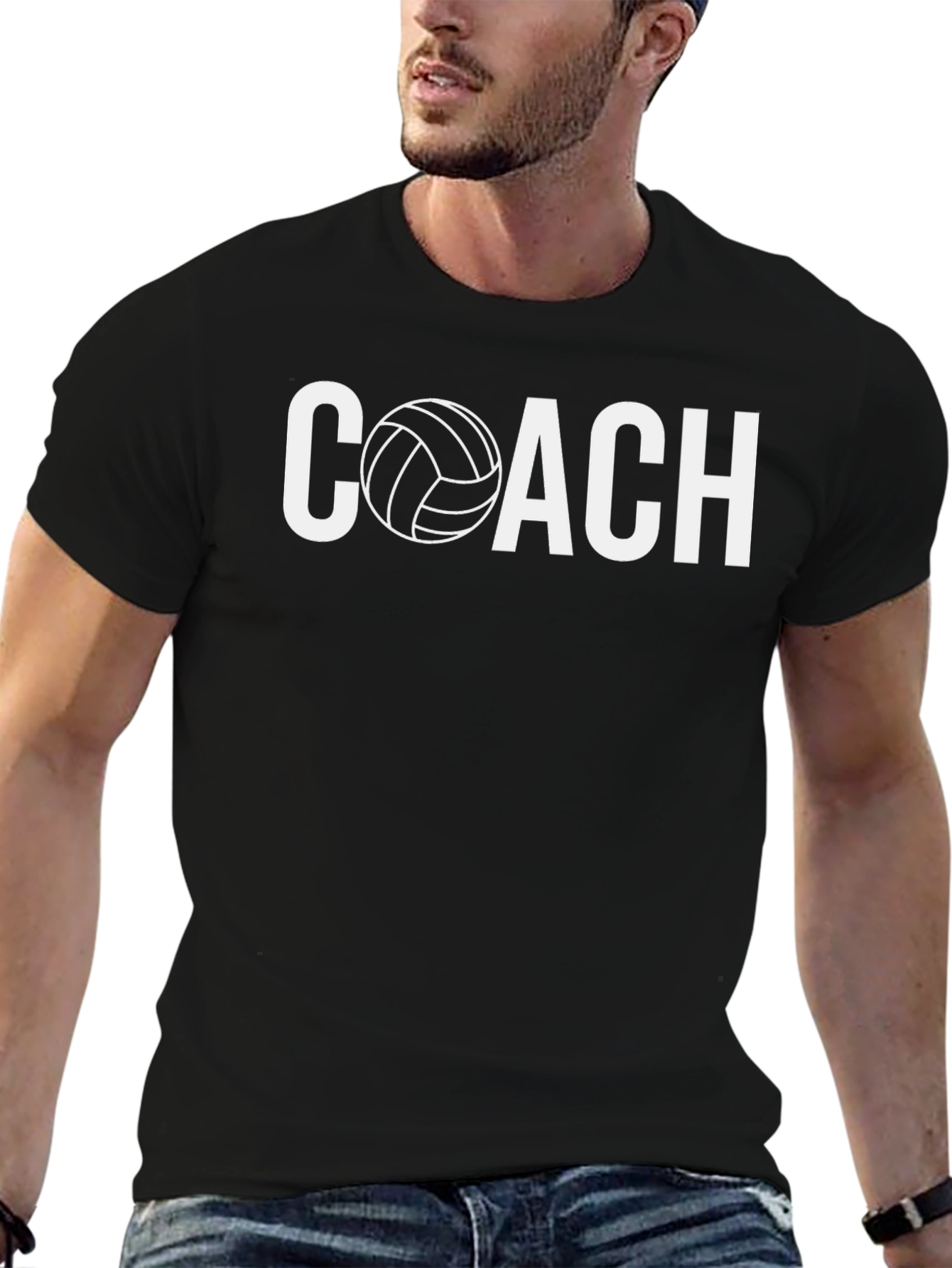 Volleyball Coach Graphic Tee - Sports Apparel