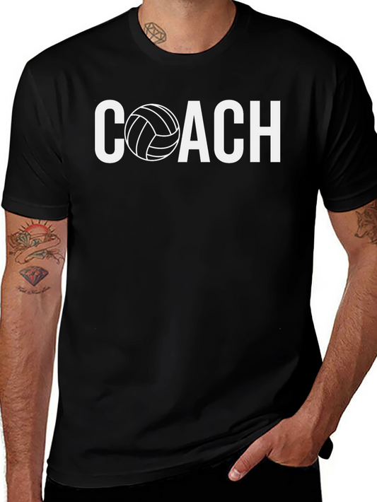 Volleyball Coach Graphic Tee - Sports Apparel