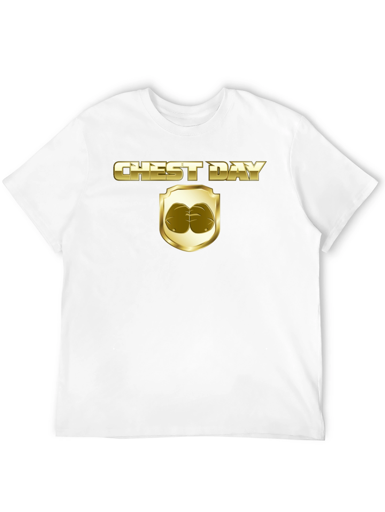 Chest Day Graphic Tee - Gym Humor T-Shirt
