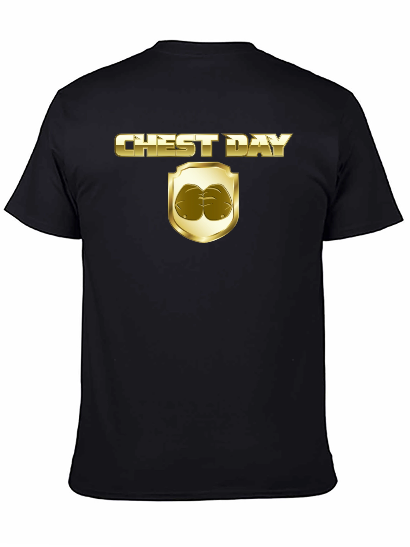 Chest Day Graphic Tee - Gym Humor T-Shirt