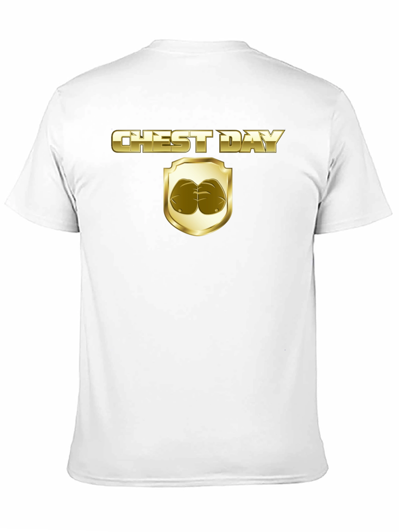 Chest Day Graphic Tee - Gym Humor T-Shirt